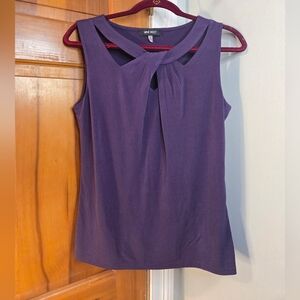 Nine West Plum Knot-Front Sleeveless Camisole Sz M
